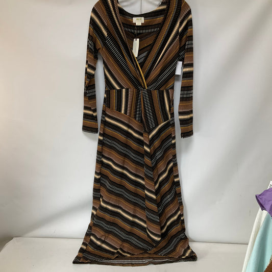 Dress Casual Maxi By Maeve In Brown, Size: S