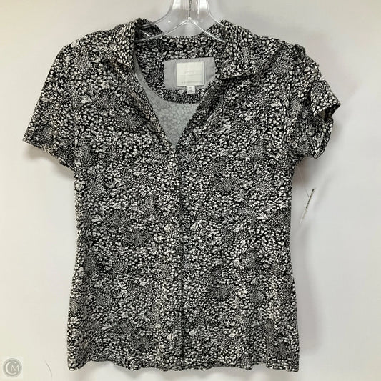 Top Short Sleeve By Anthropologie In Black, Size: Xs