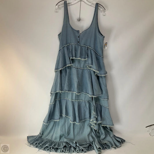 Dress Casual Maxi By Pilcro In Blue Denim, Size: S