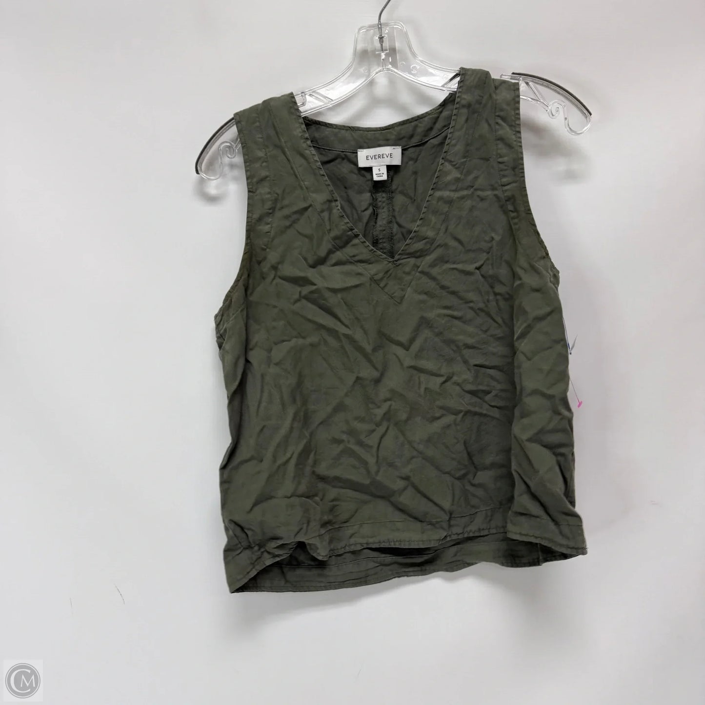 Top Sleeveless Basic By Evereve In Green, Size: S