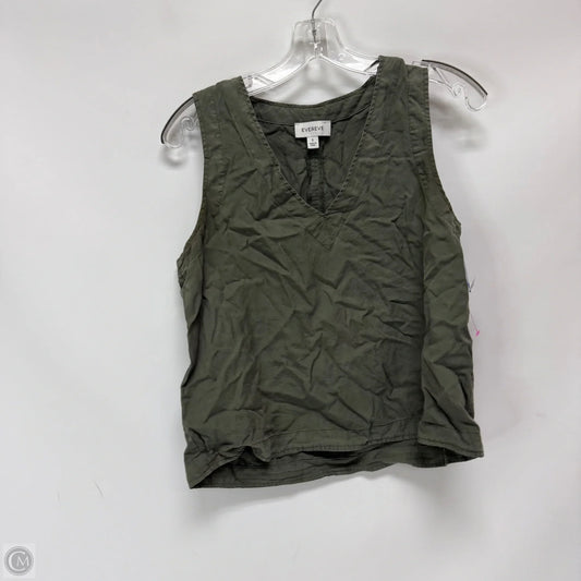 Top Sleeveless Basic By Evereve In Green, Size: S