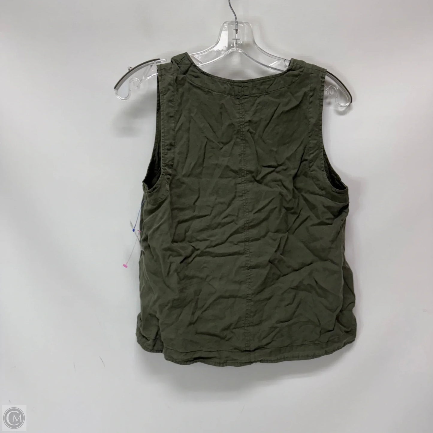 Top Sleeveless Basic By Evereve In Green, Size: S