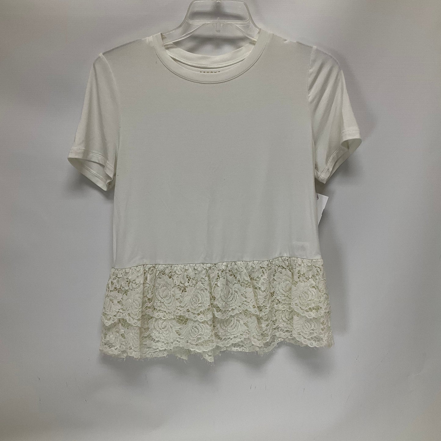 White Top Short Sleeve Kate Spade, Size S