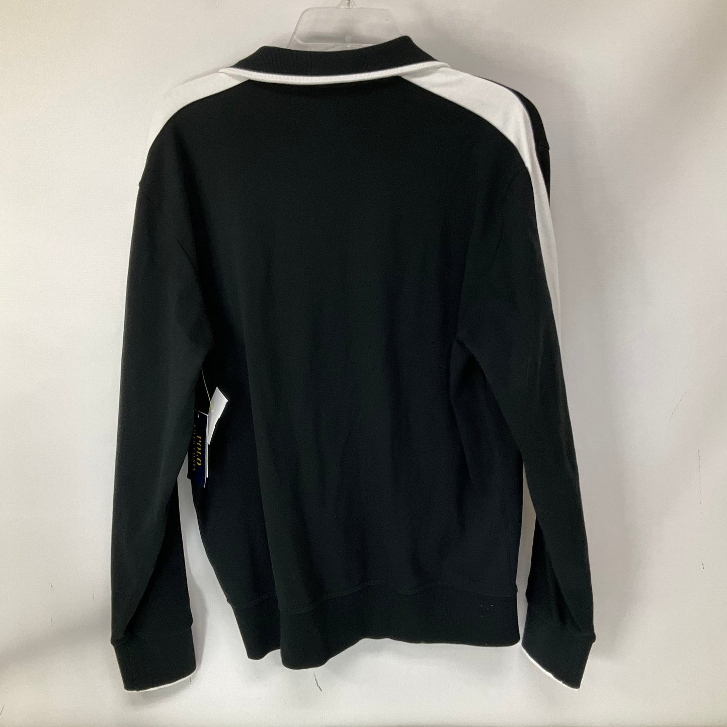 Athletic Sweatshirt Collar By Polo Ralph Lauren In Black, Size: M