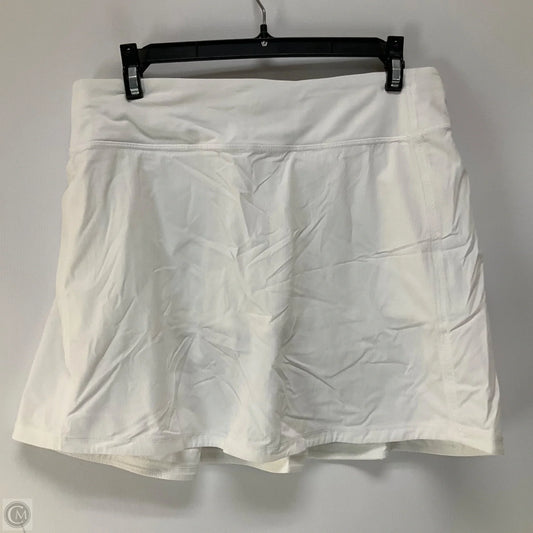 Athletic Skort By Lululemon In White, Size: 8