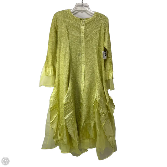 Dress Party Long By Clothes Mentor In Yellow, Size: Xl