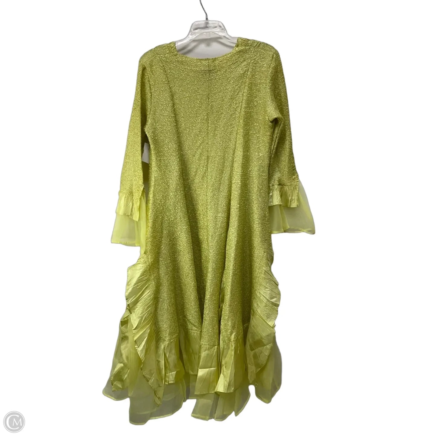 Dress Party Long By Clothes Mentor In Yellow, Size: Xl