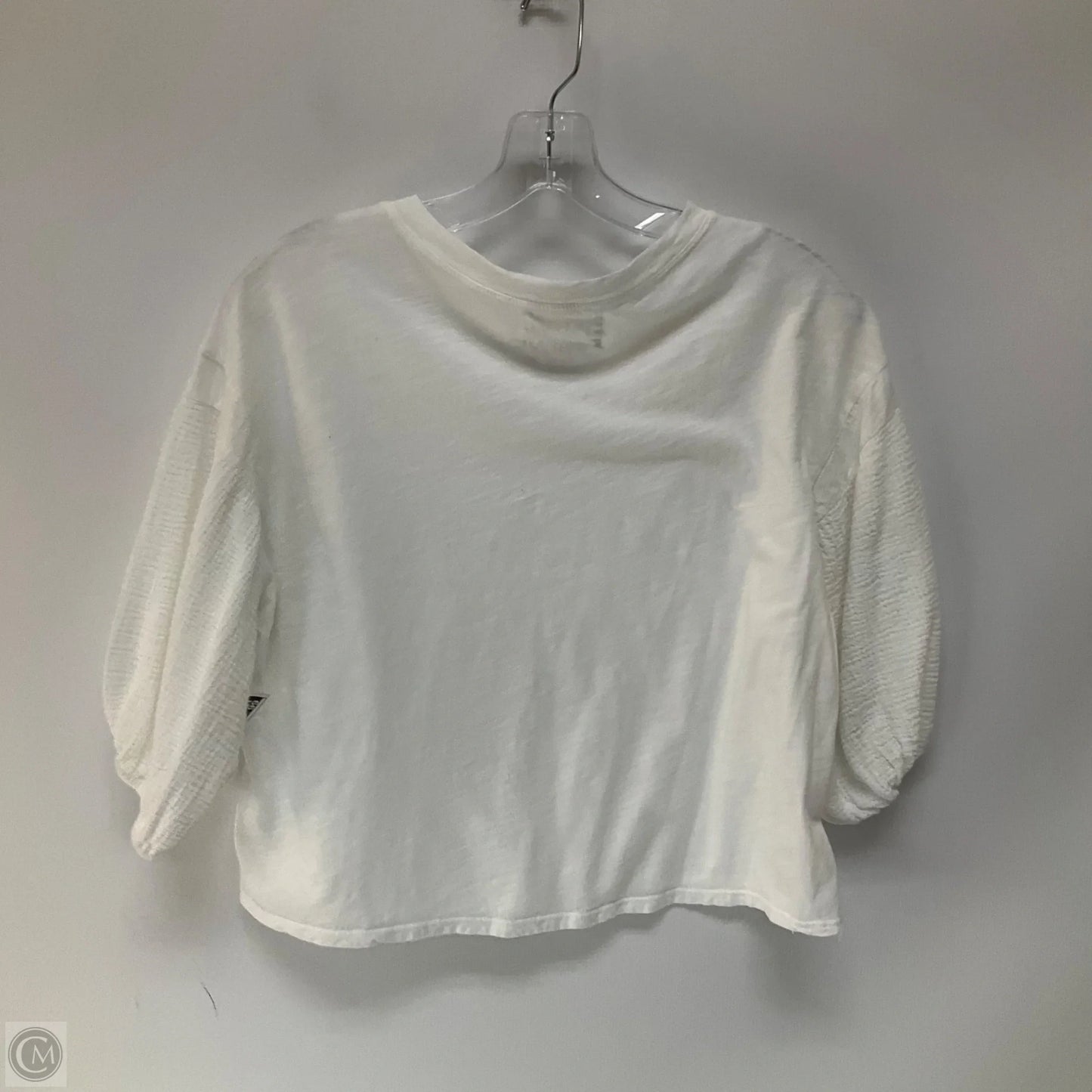 Top 3/4 Sleeve By Velvet In White, Size: M