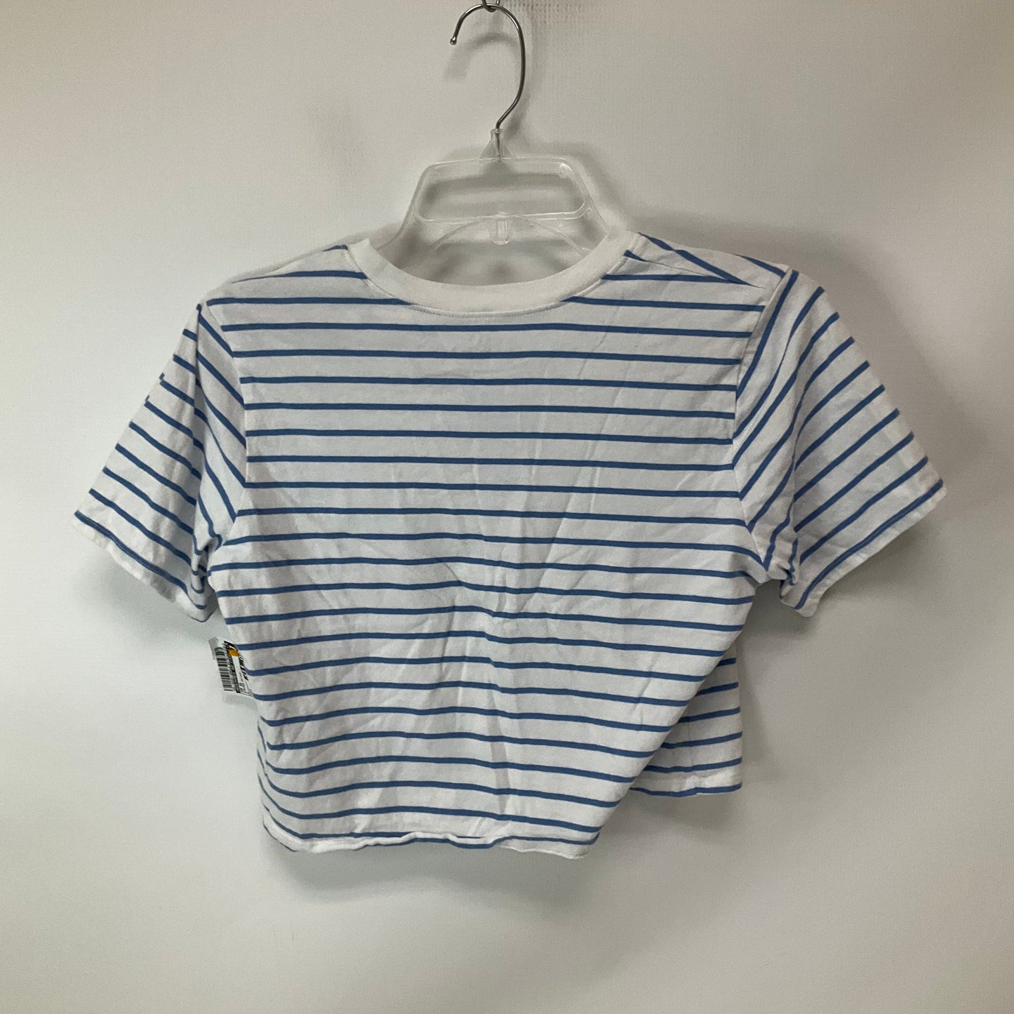 Top Short Sleeve By Abercrombie And Fitch In Striped Pattern, Size: S