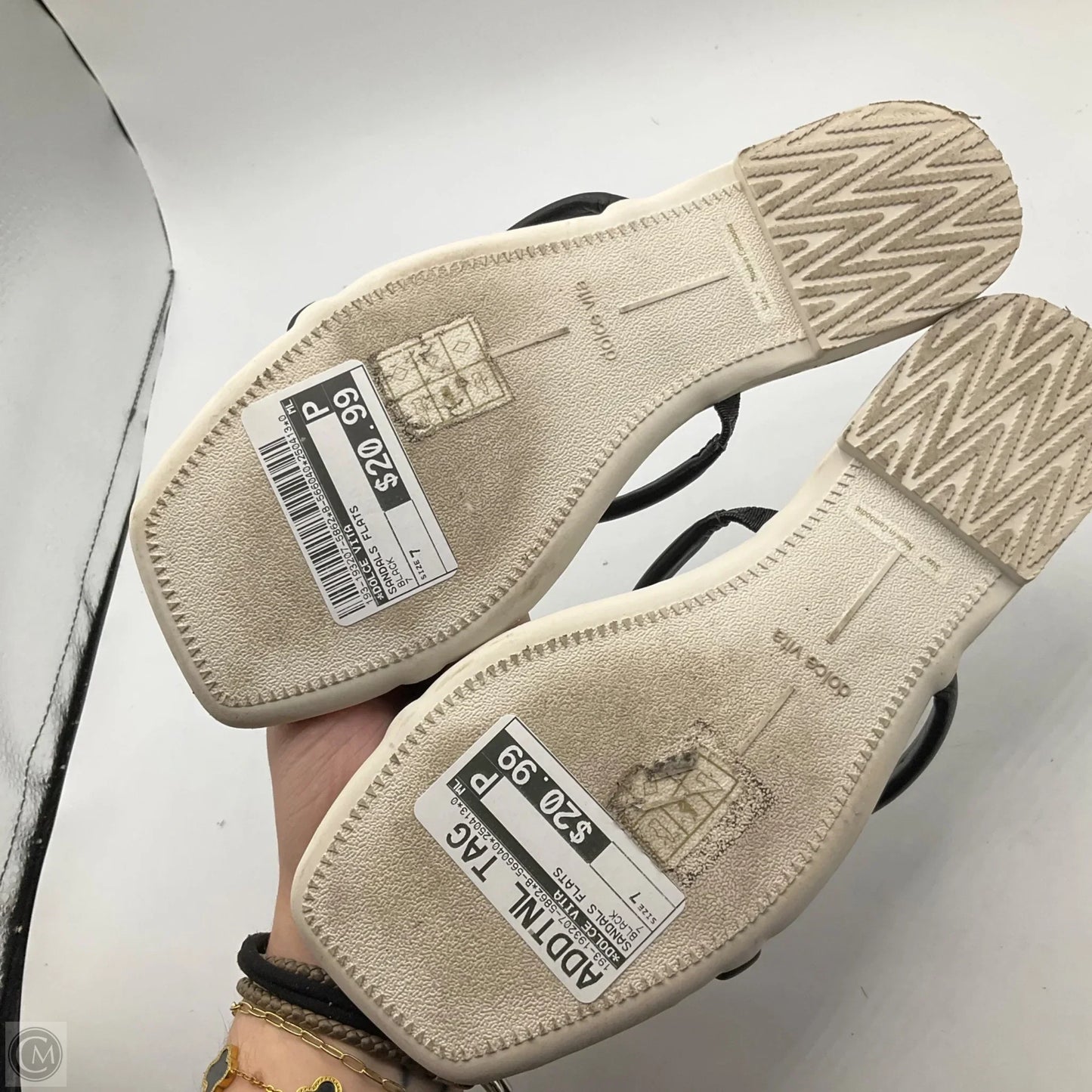 Sandals Flats By Dolce Vita In Black, Size: 7