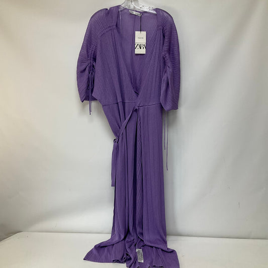Purple Dress Casual Maxi Zara, Size Xs