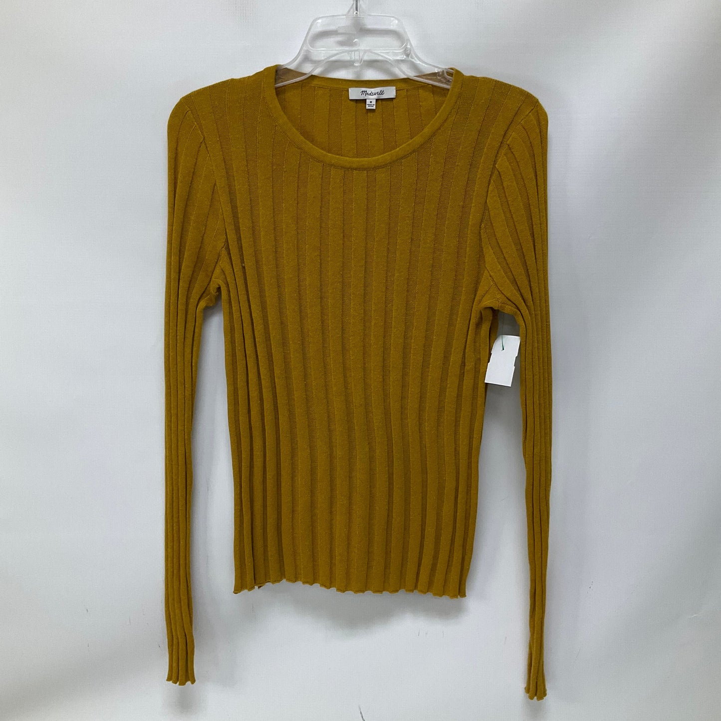 Top Long Sleeve By Madewell In Yellow, Size: M