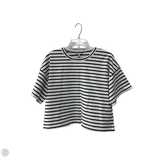 Top Short Sleeve Basic By Madewell In Striped Pattern, Size: Xl