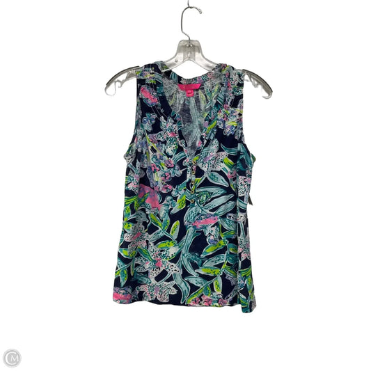 Tank Top Designer By Lilly Pulitzer In Navy, Size: M