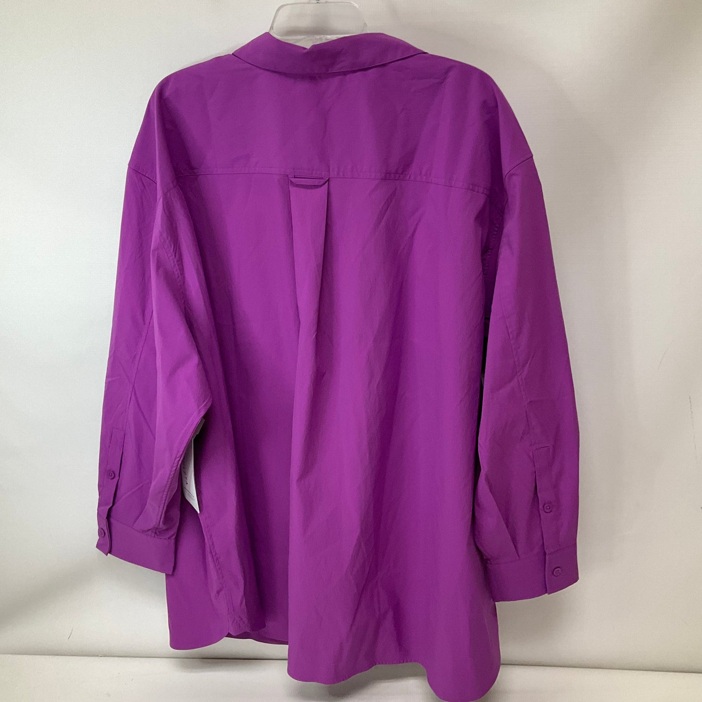 Athletic Top Long Sleeve Collar By Athleta In Purple, Size: 3x