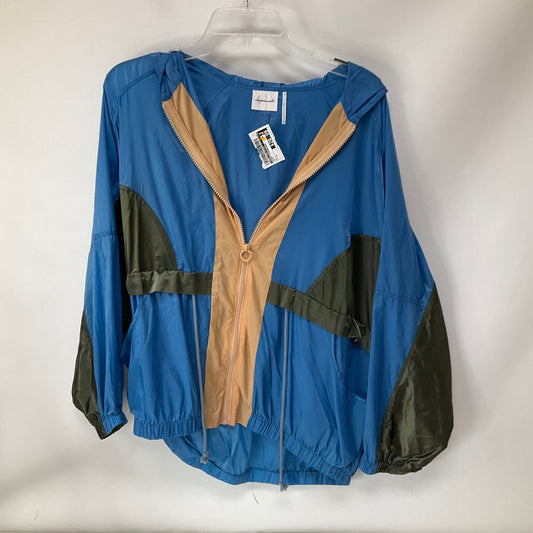 Jacket Windbreaker By Urban Outfitters In Blue, Size: S