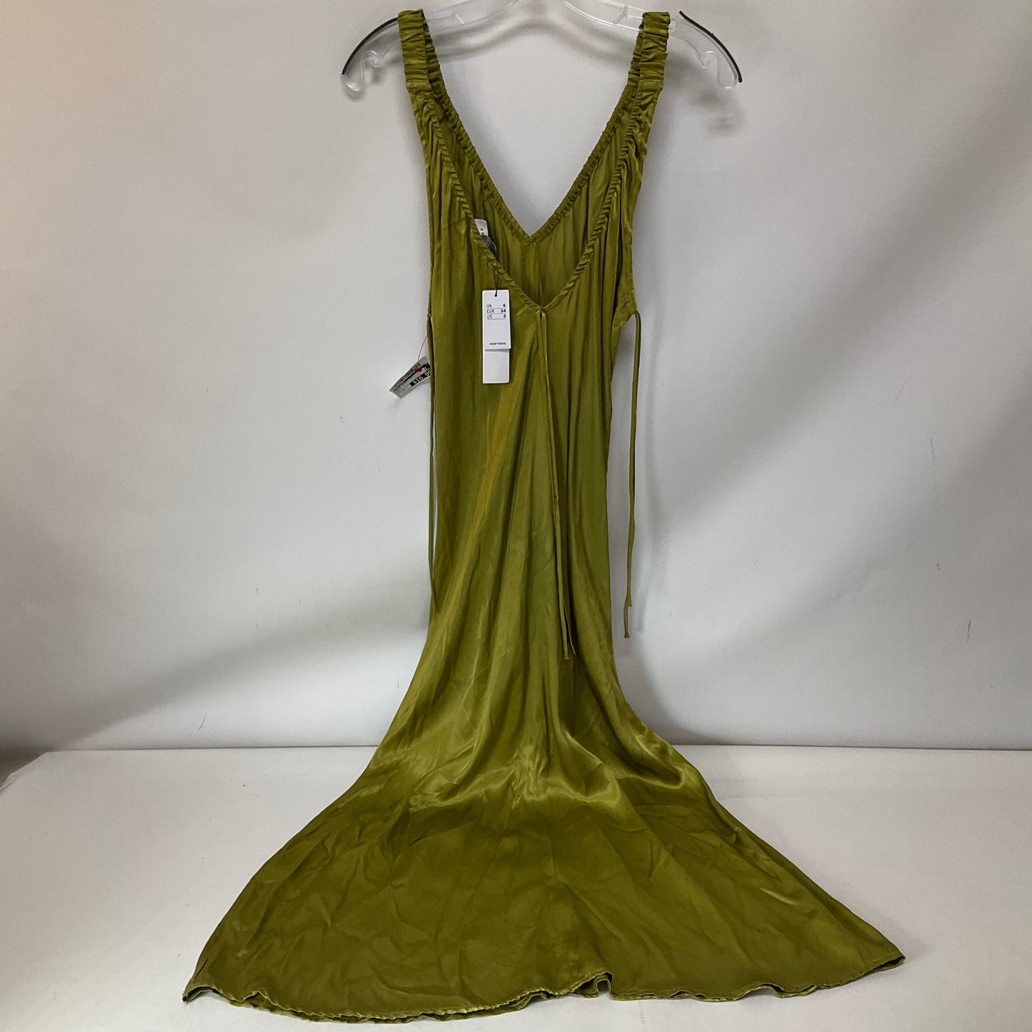 Dress Casual Maxi By Top Shop In Green, Size: Xs