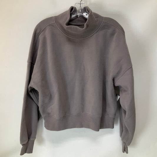 Top Long Sleeve By Abercrombie And Fitch In Purple, Size: M