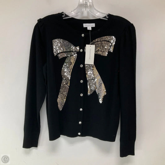 Sweater Cardigan By Charter Club In Black, Size: M