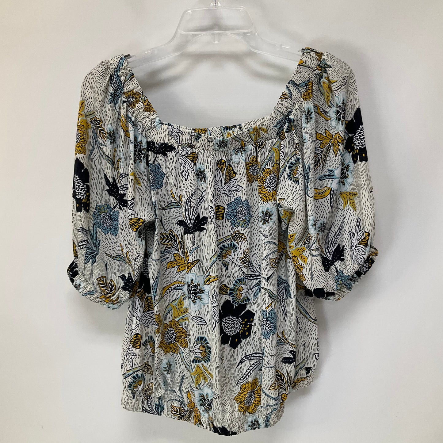 Floral Print Top Short Sleeve Evereve, Size S