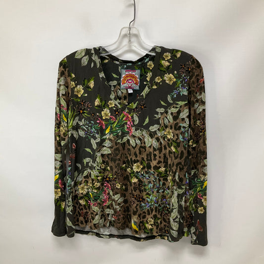 Top Long Sleeve By Johnny Was In Green, Size: Xxs