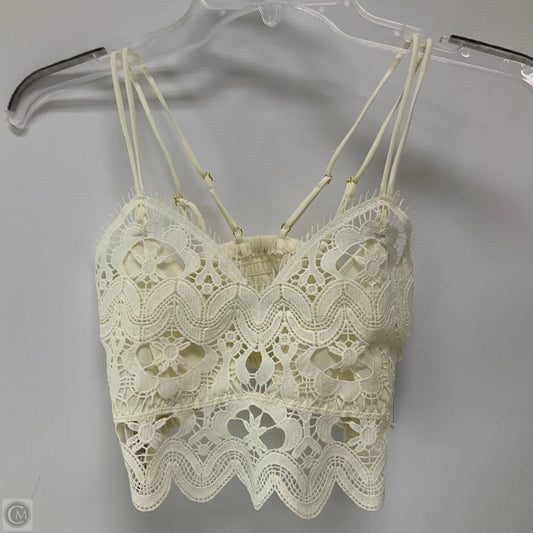 Bralette By Anthropologie In Cream, Size: Xs