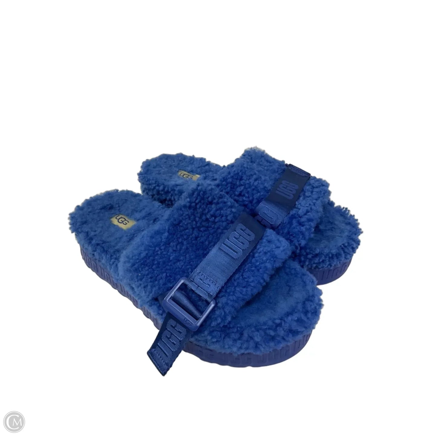 Sandals Designer By Ugg In Blue, Size: 9