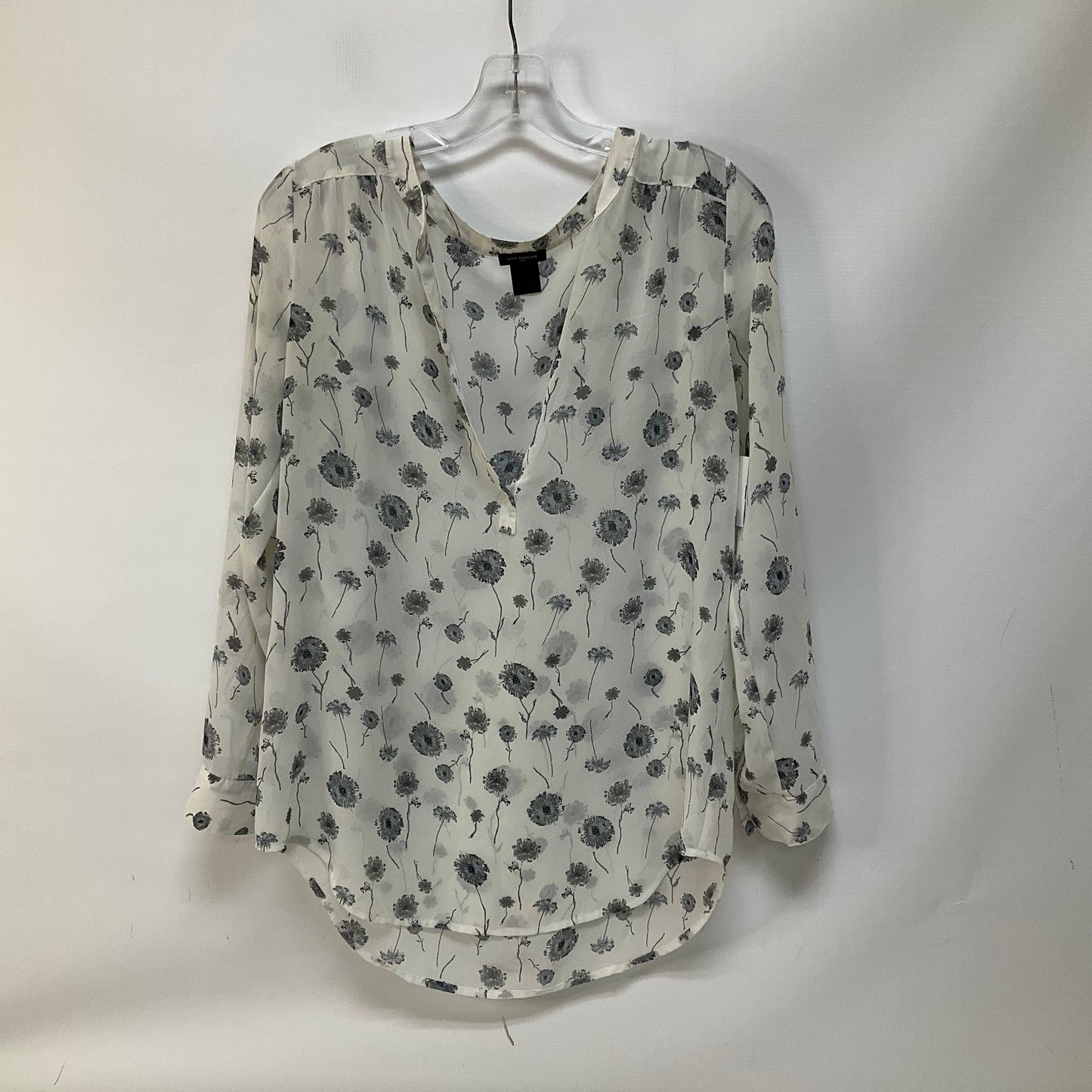 White Top Long Sleeve Ann Taylor, Size S