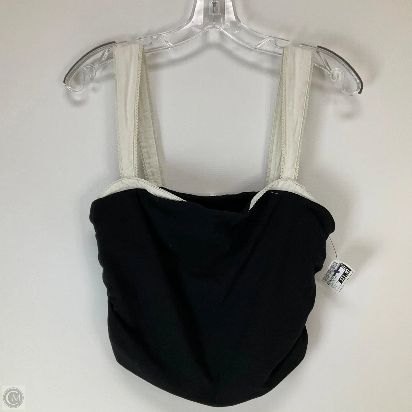 Top Sleeveless By Free People In Black & White, Size: L