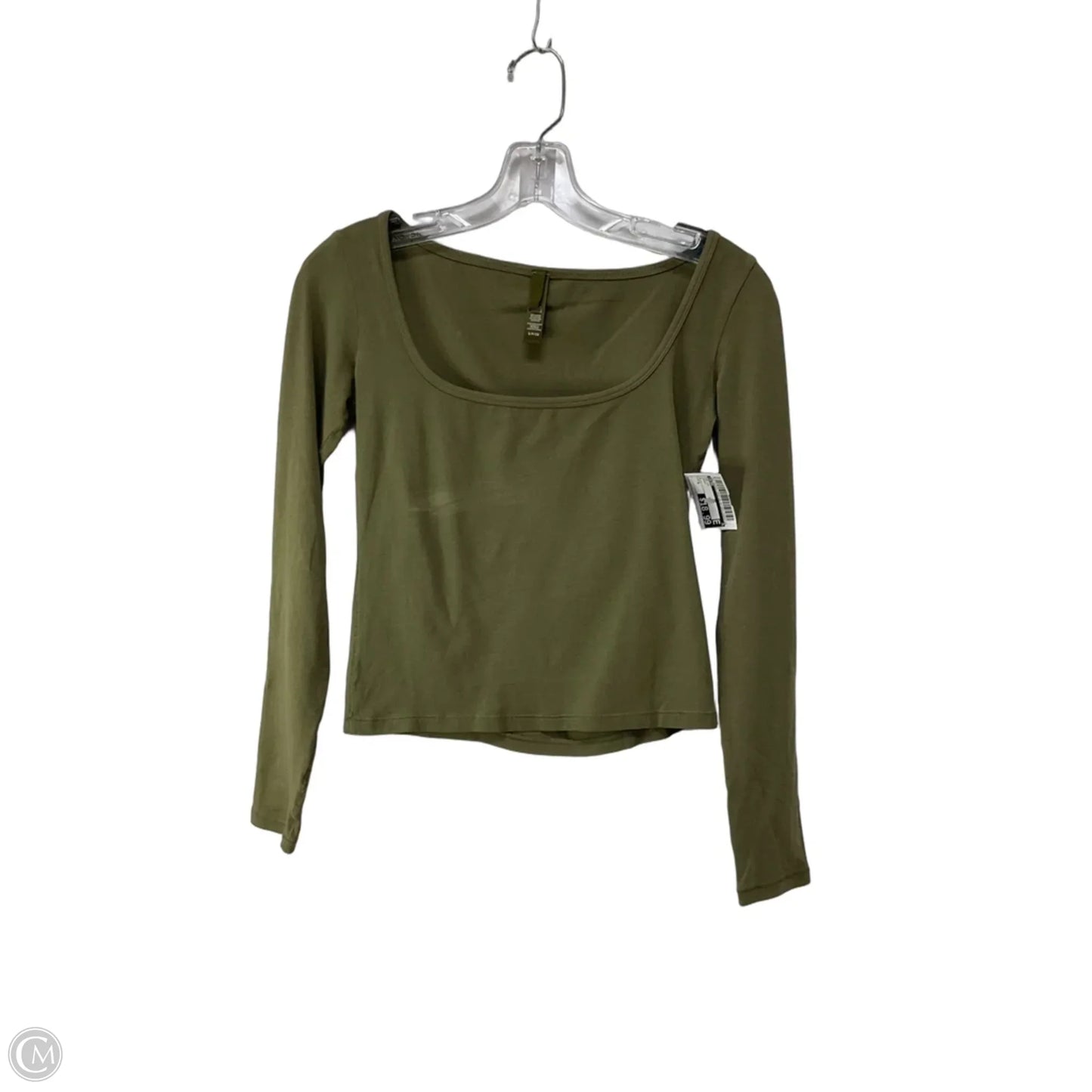 Top Long Sleeve By Skims In Green, Size: S