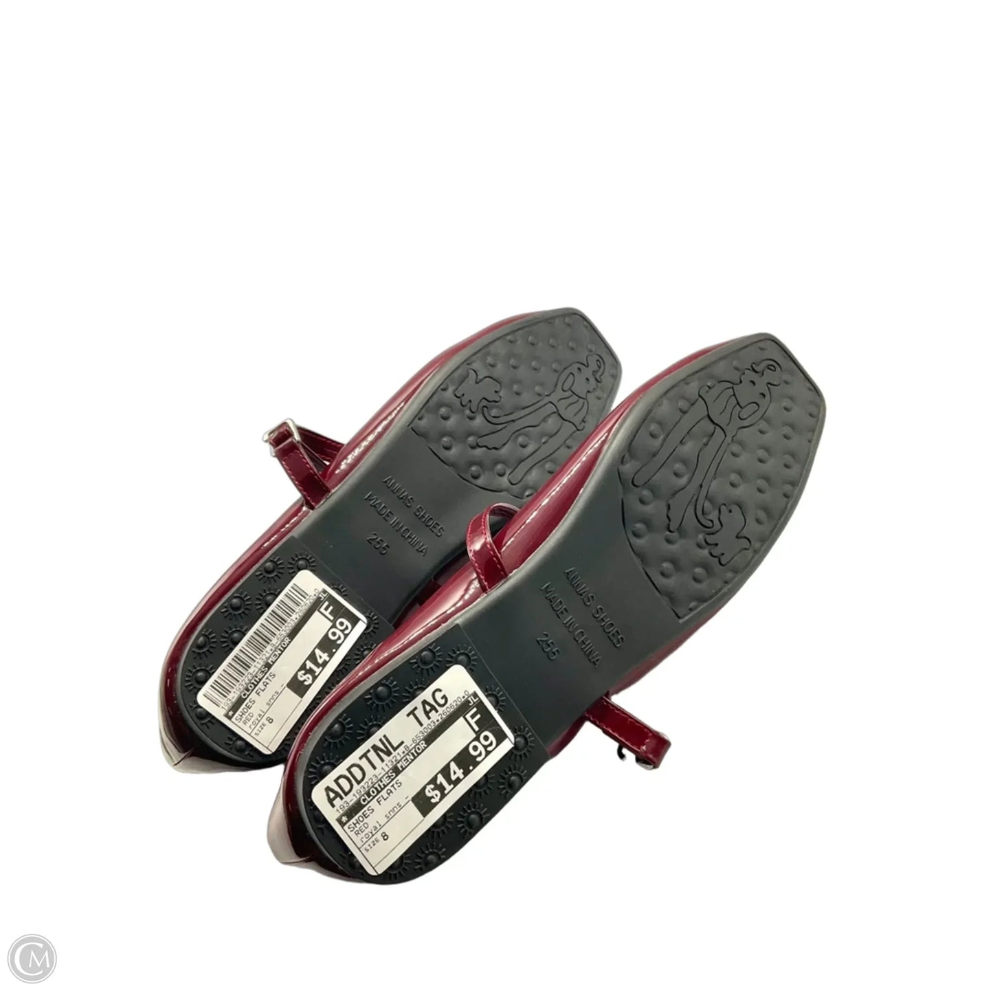 Shoes Flats By Clothes Mentor In Red, Size: 8
