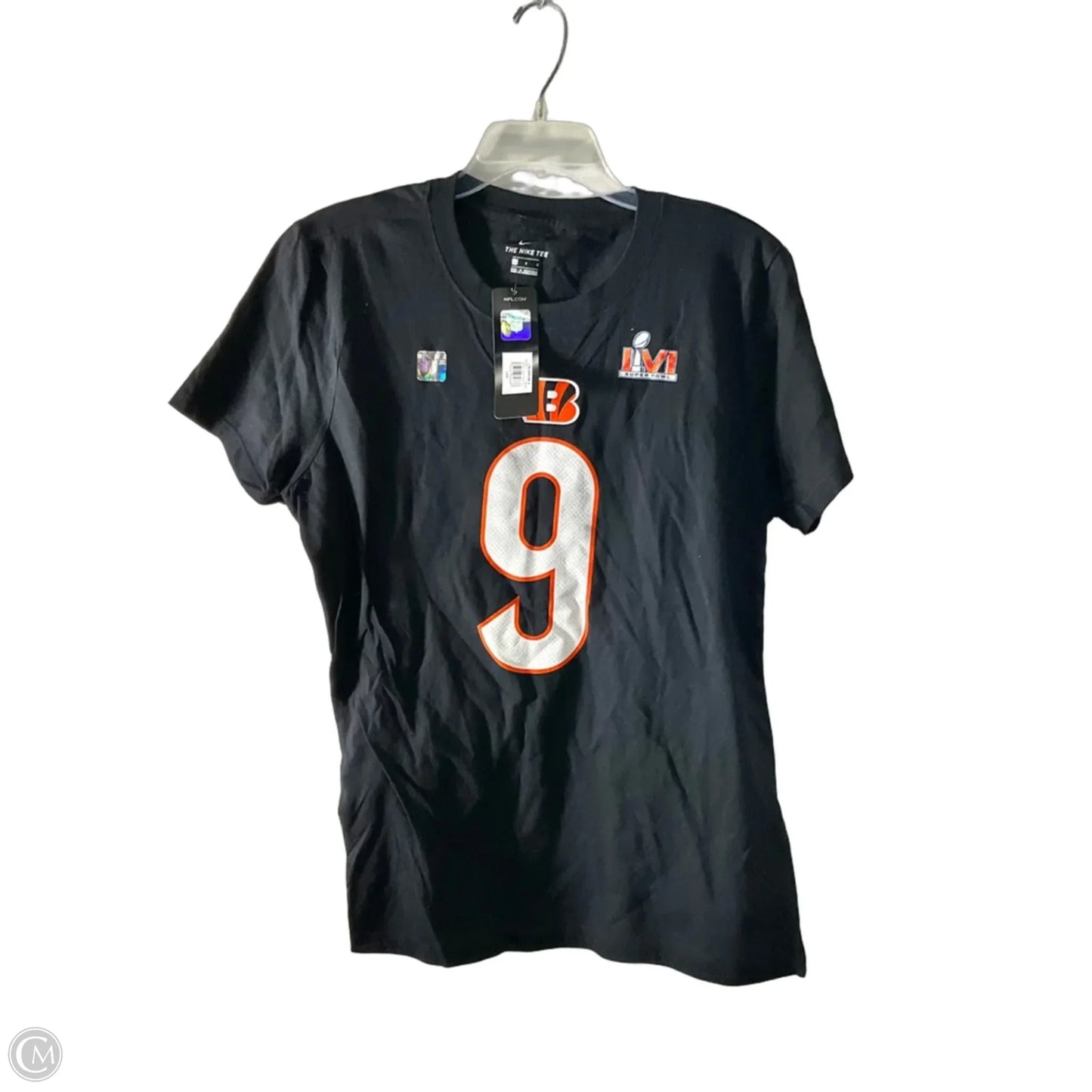 Athletic Top Short Sleeve By Nike Apparel In Black, Size: L