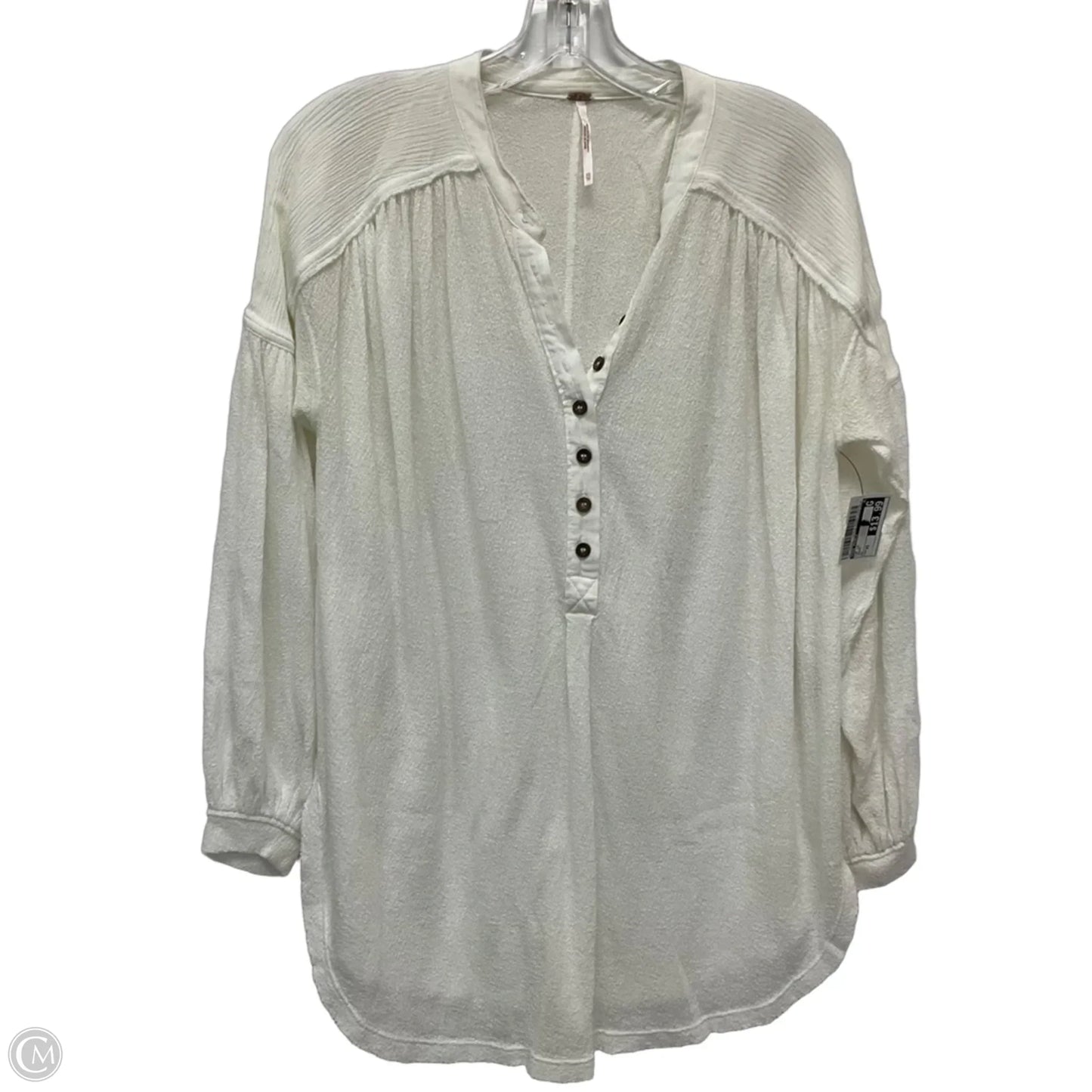 Top Long Sleeve By Free People In Cream, Size: Xs