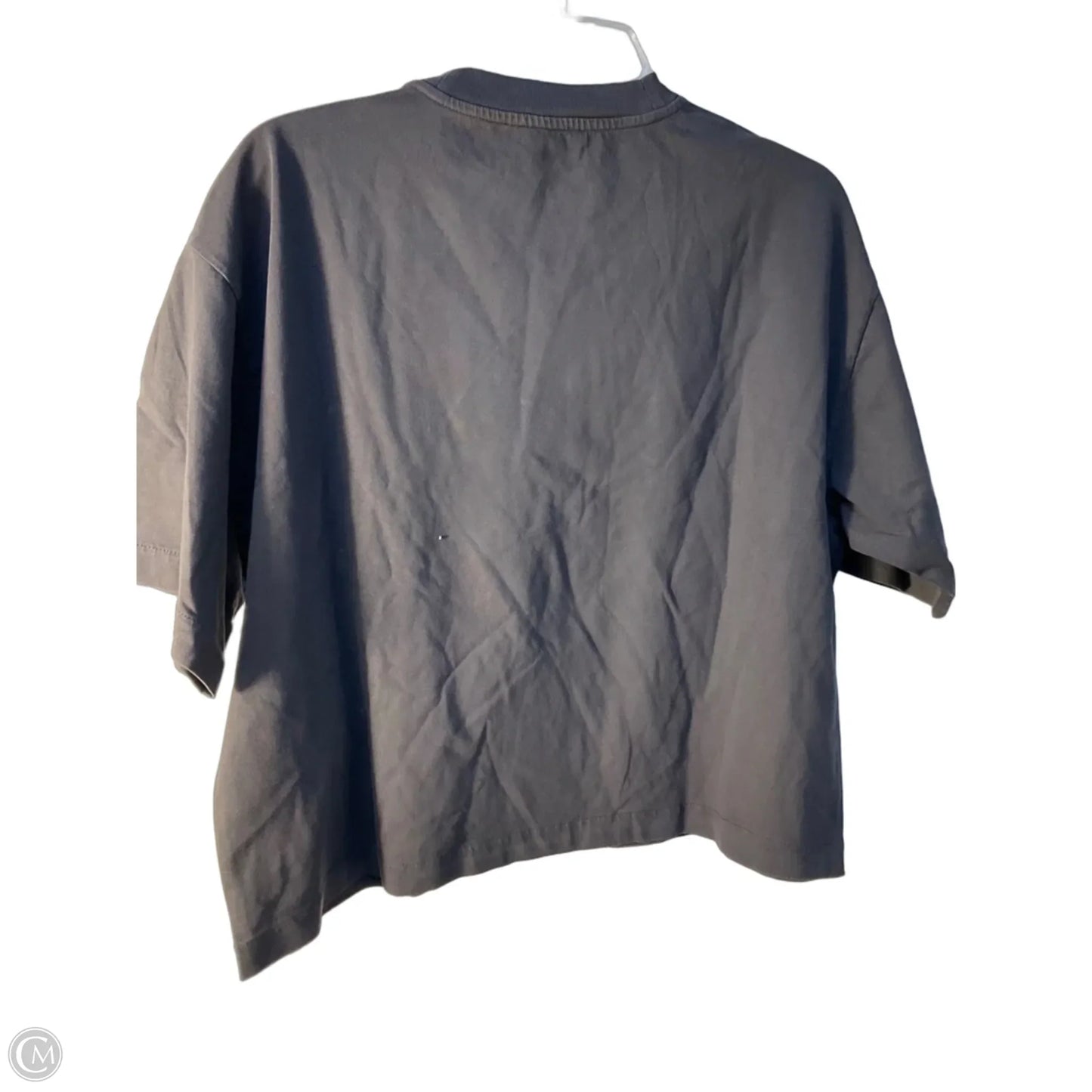 Top Short Sleeve Basic By Madewell In Grey, Size: M