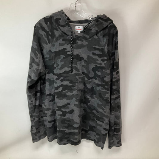 Sweatshirt Hoodie By Sundry In Camouflage Print, Size: Xl