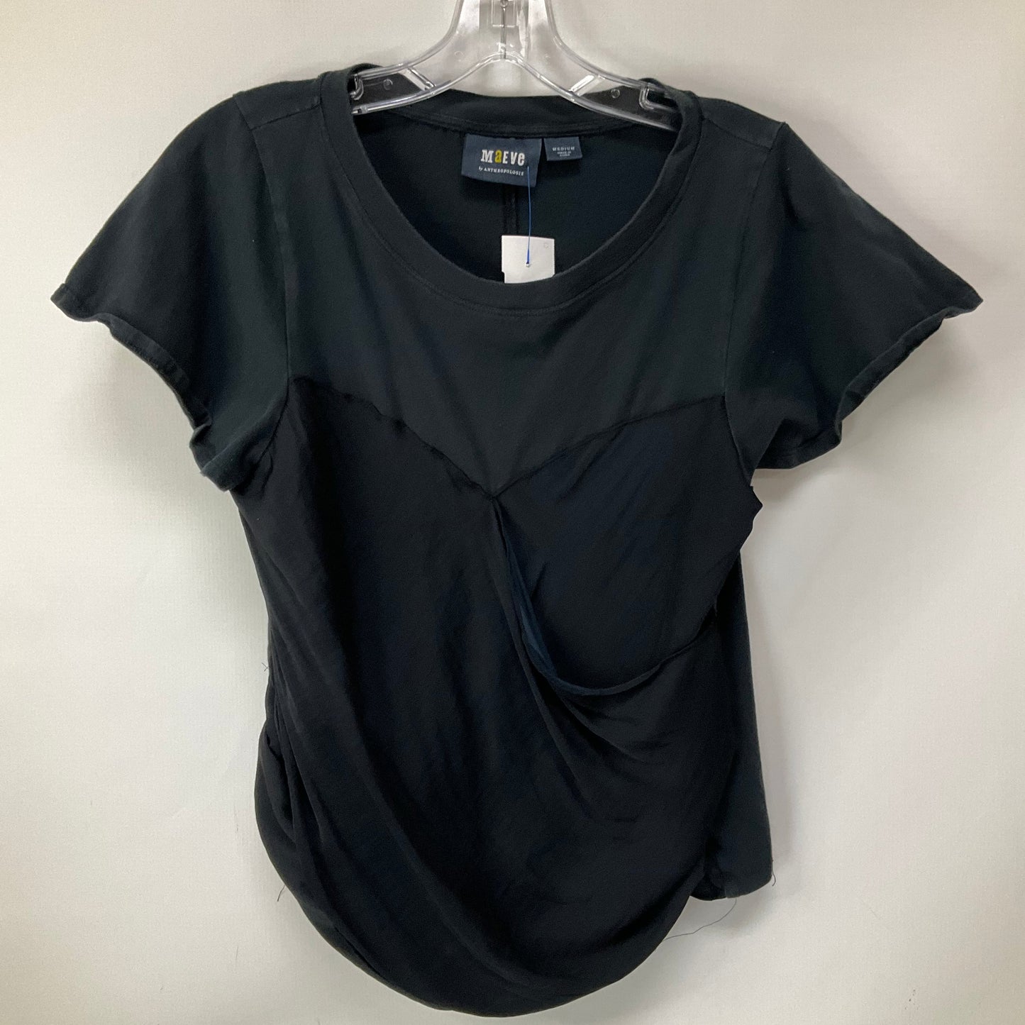 Top Short Sleeve By Maeve In Black, Size: M