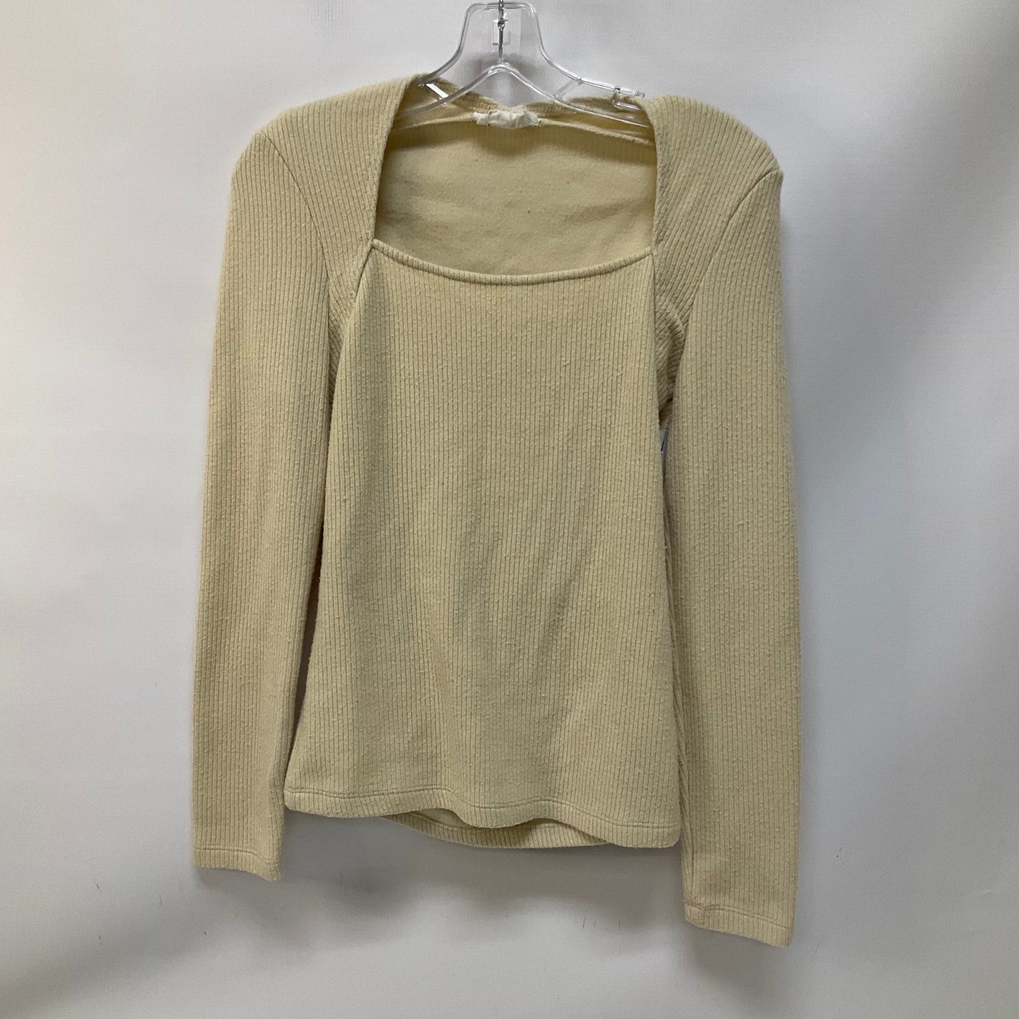 Top Long Sleeve By Anthropologie In Yellow, Size: S