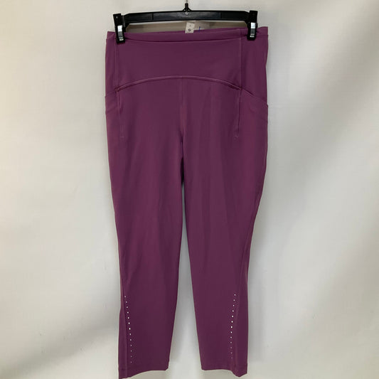 Athletic Capris By Lululemon In Purple, Size: 6