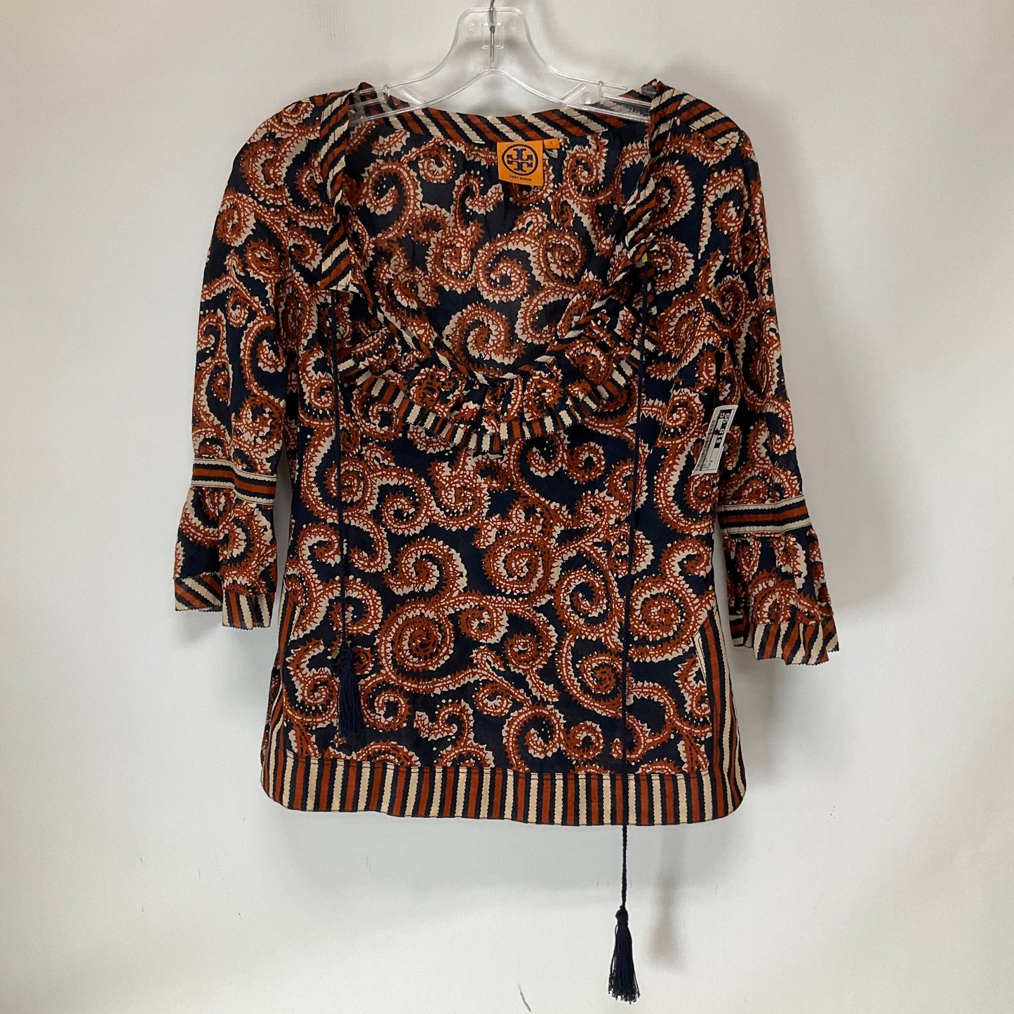 Multi-colored Top Long Sleeve Tory Burch, Size 0