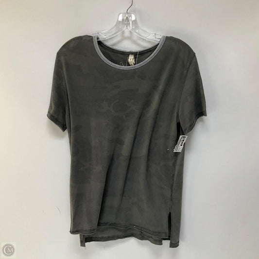 Top Short Sleeve By Free People In Green & Grey, Size: Xs