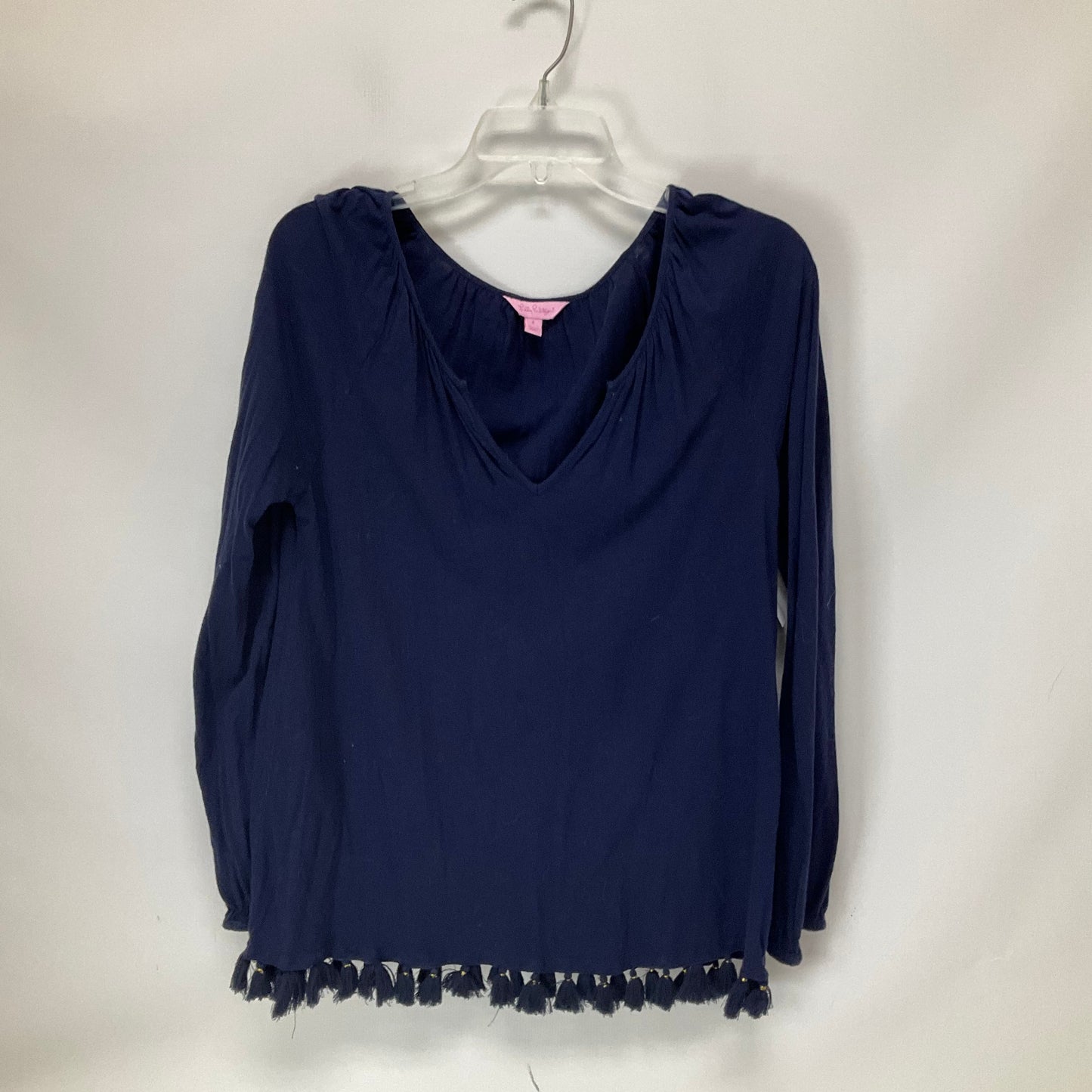 Navy Top Long Sleeve Lilly Pulitzer, Size S
