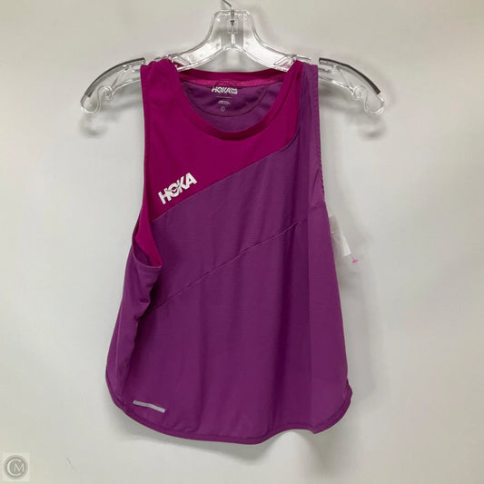 Athletic Tank Top By Hoka In Purple, Size: L