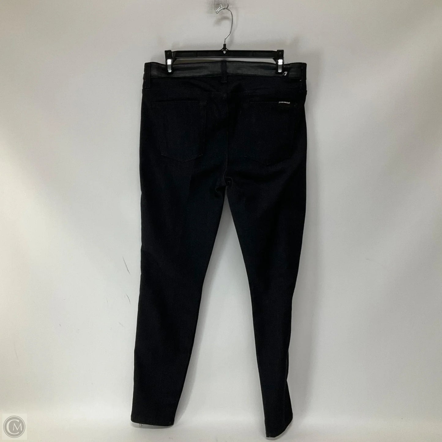Jeans Straight By 7 For All Mankind In Black, Size: 8