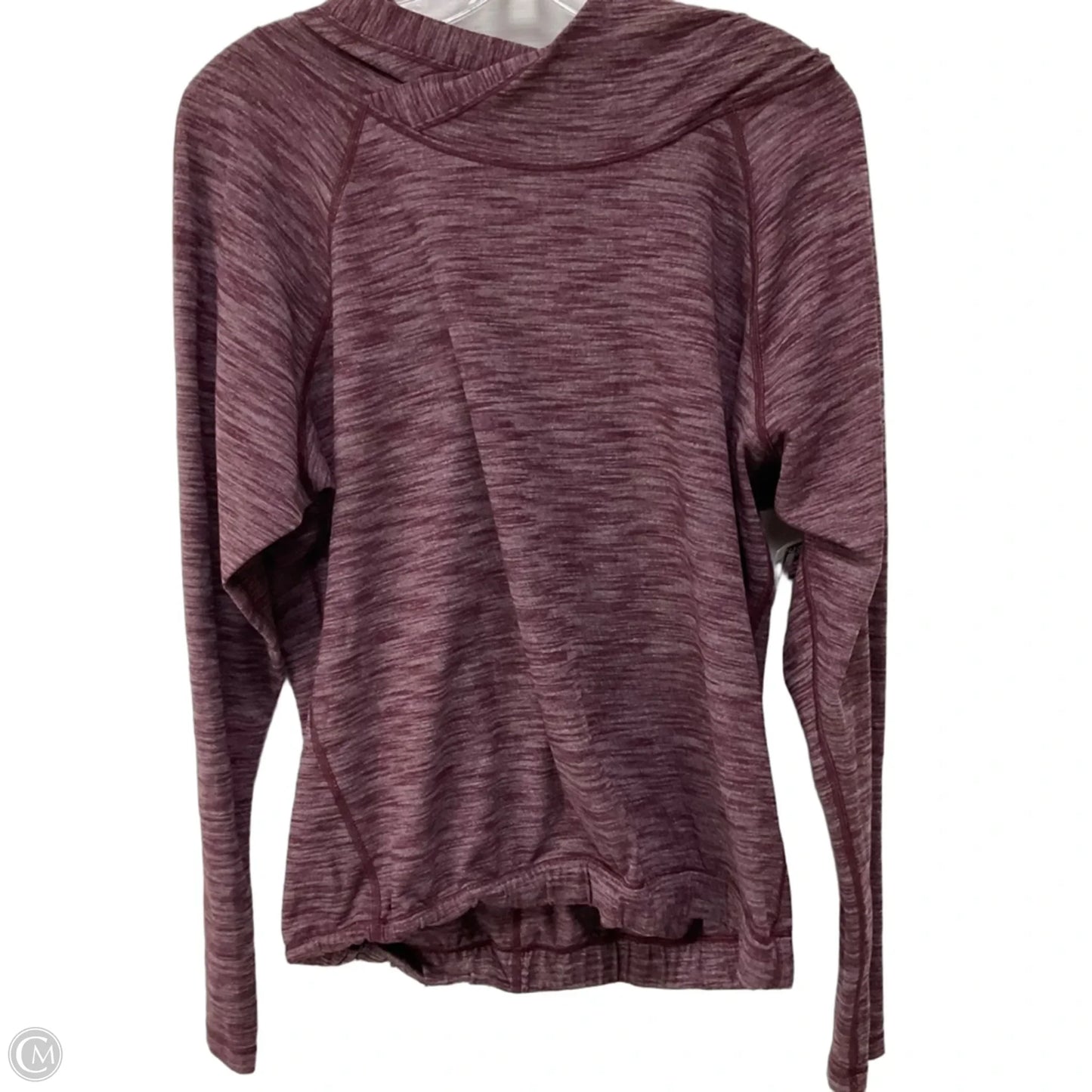 Athletic Top Long Sleeve Hoodie By Lululemon In Purple, Size: S