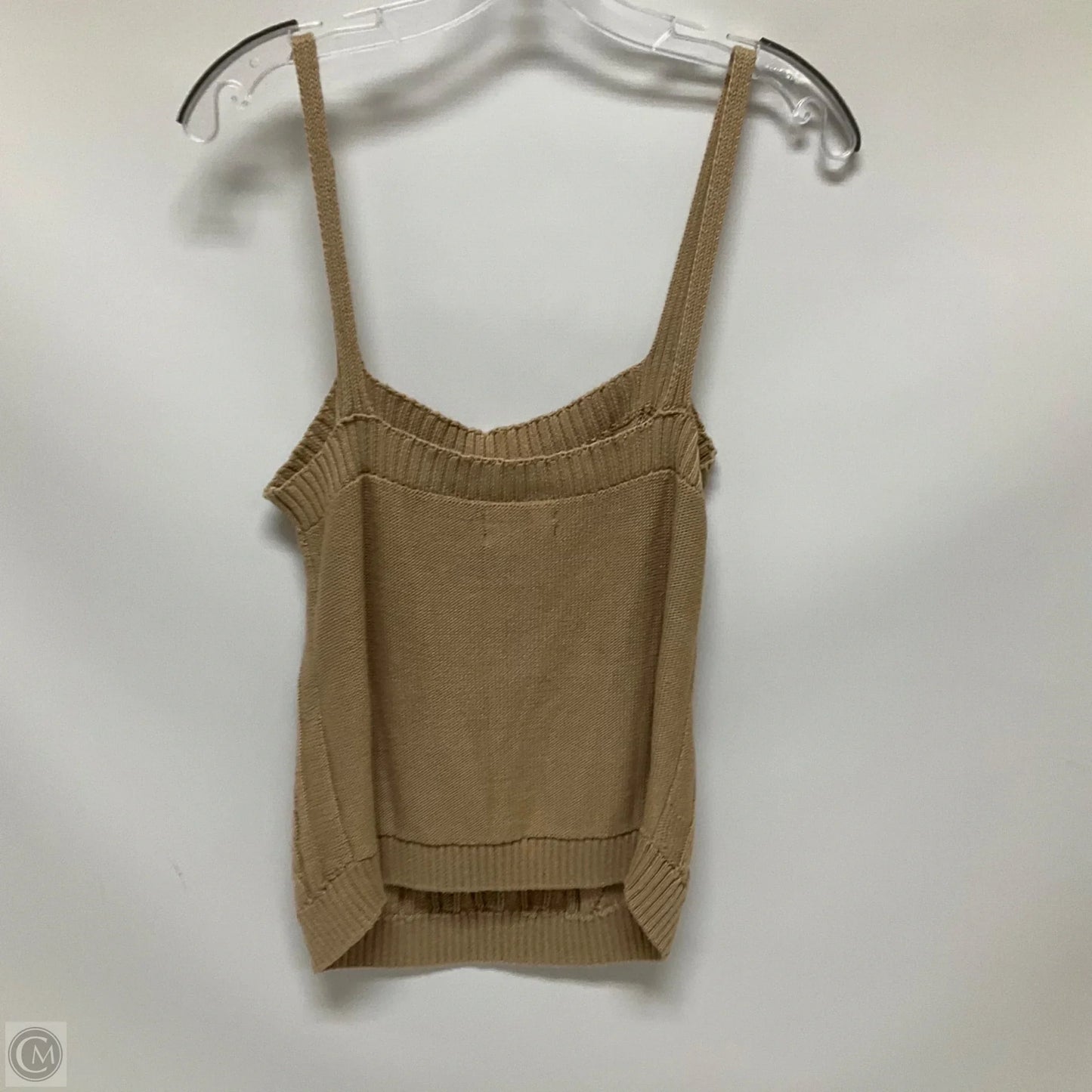 Top Sleeveless By Anthropologie In Tan, Size: M