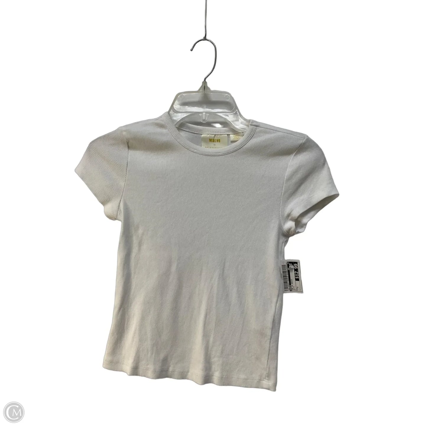 Top Short Sleeve Basic By Maeve In White, Size: S