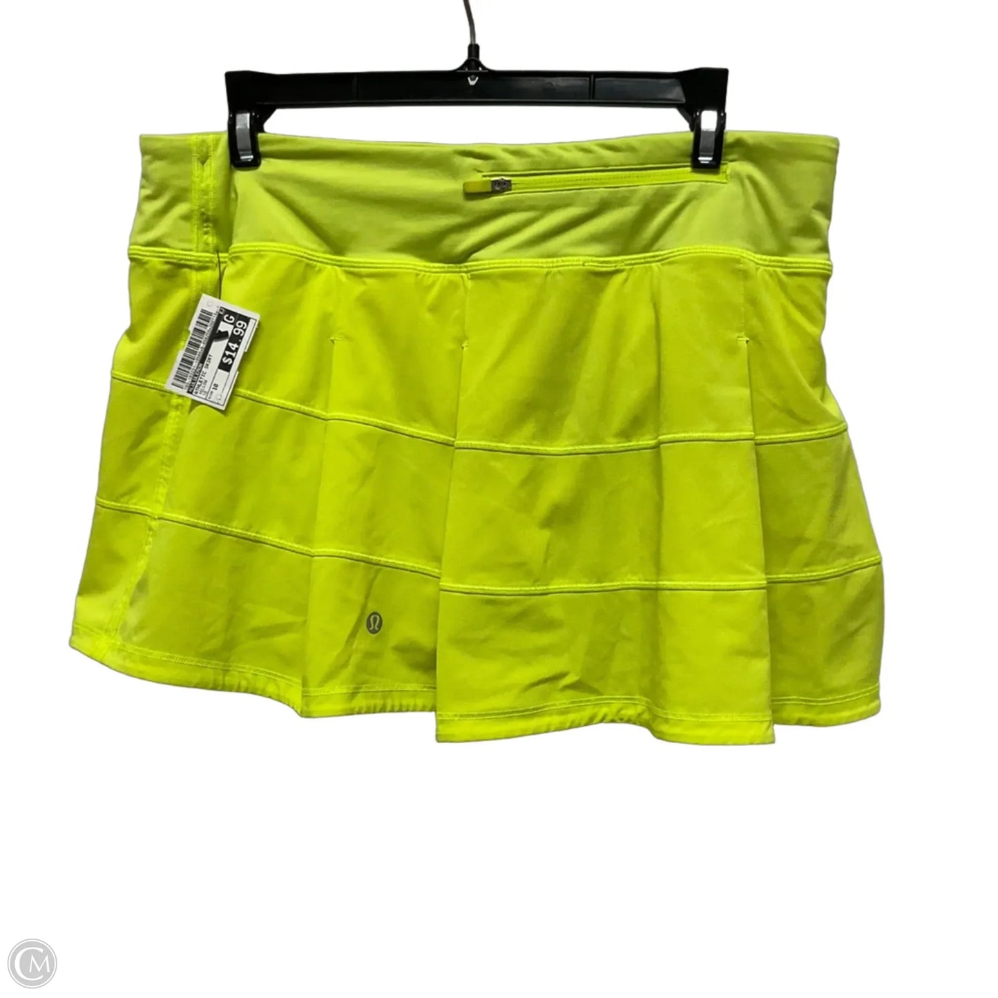 Athletic Skirt By Lululemon In Yellow, Size: 10