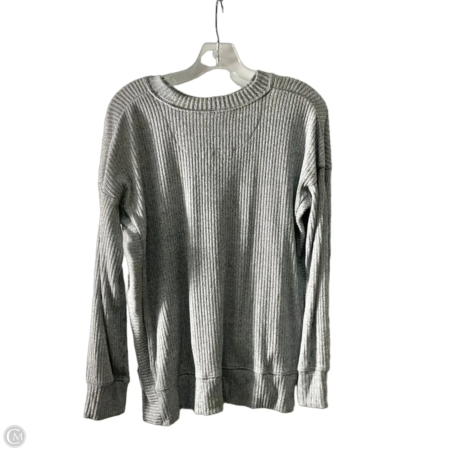 Athletic Top Long Sleeve Crewneck By Nfl In Grey, Size: M