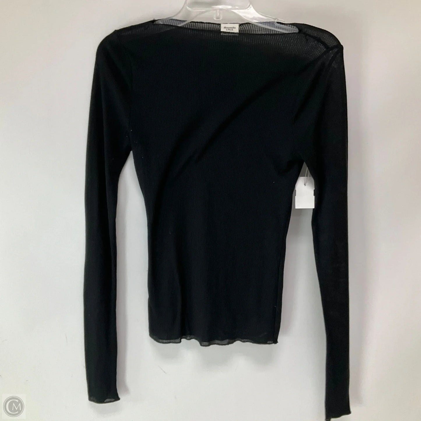 Top Long Sleeve By Abercrombie And Fitch In Black, Size: S