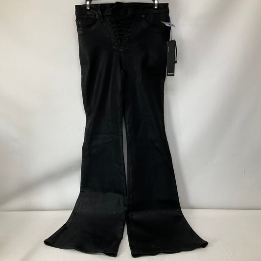 Jeans Flared By Hudson In Black Denim, Size: 4